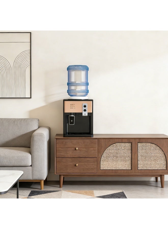 NEWLAN 3-in-1 Desktop Water Dispenser - Hot/Cold/Warm Settings, Space-Saving Top-Loading Water Cooler/Compact and portable desktop water dispenser, Adjustable Dispenser, and Portable Handle for Easy Transportation. - Image 5